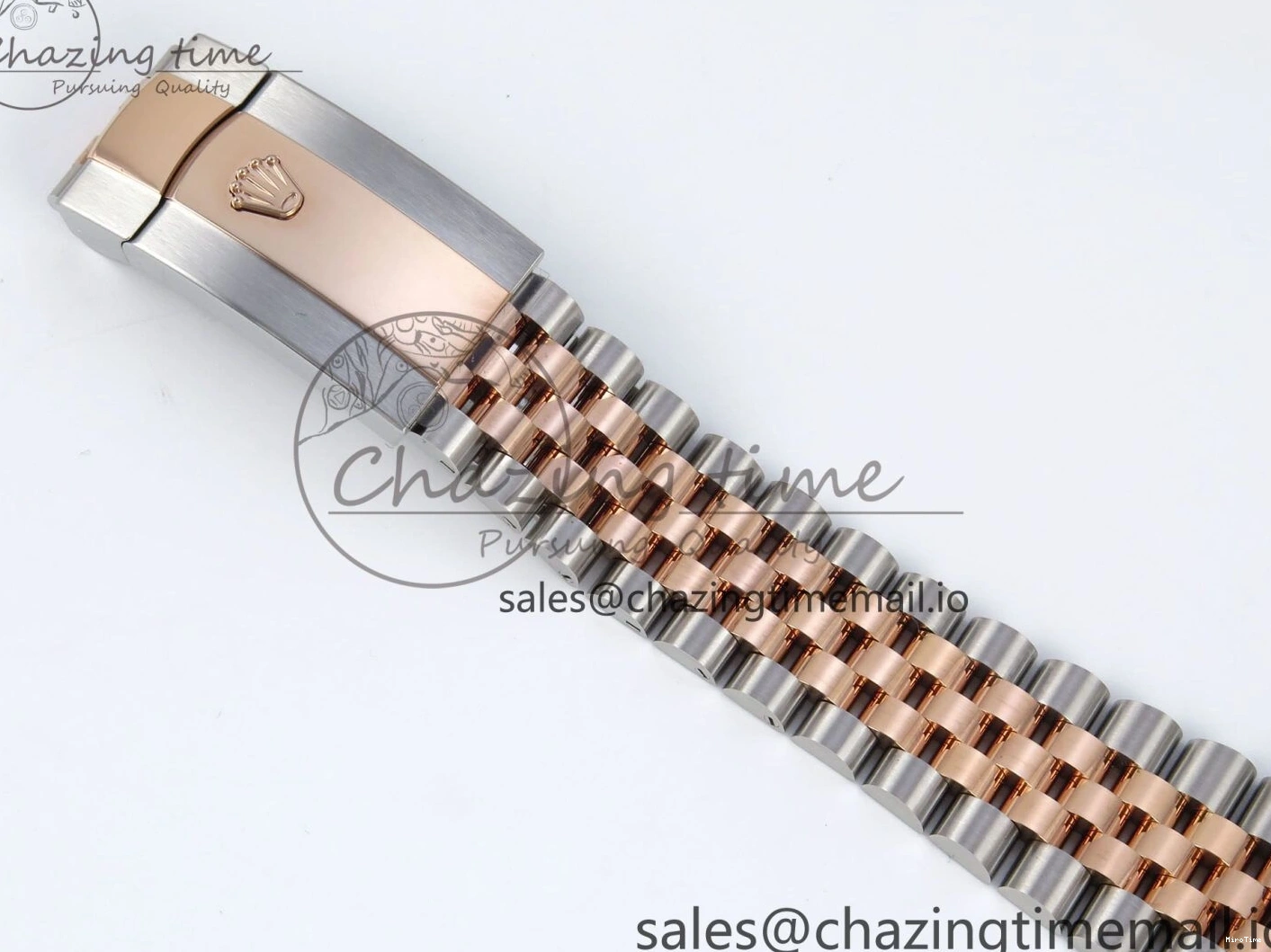 MiroTime 0408 DateJust 36 126231 EWEF Best Edition Silver Leaf Dial Stick Marker on SS RG Jubilee Bracelet A TopPick 596